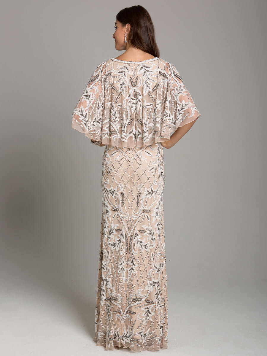 Angel Wing Beaded Gown - Image 6