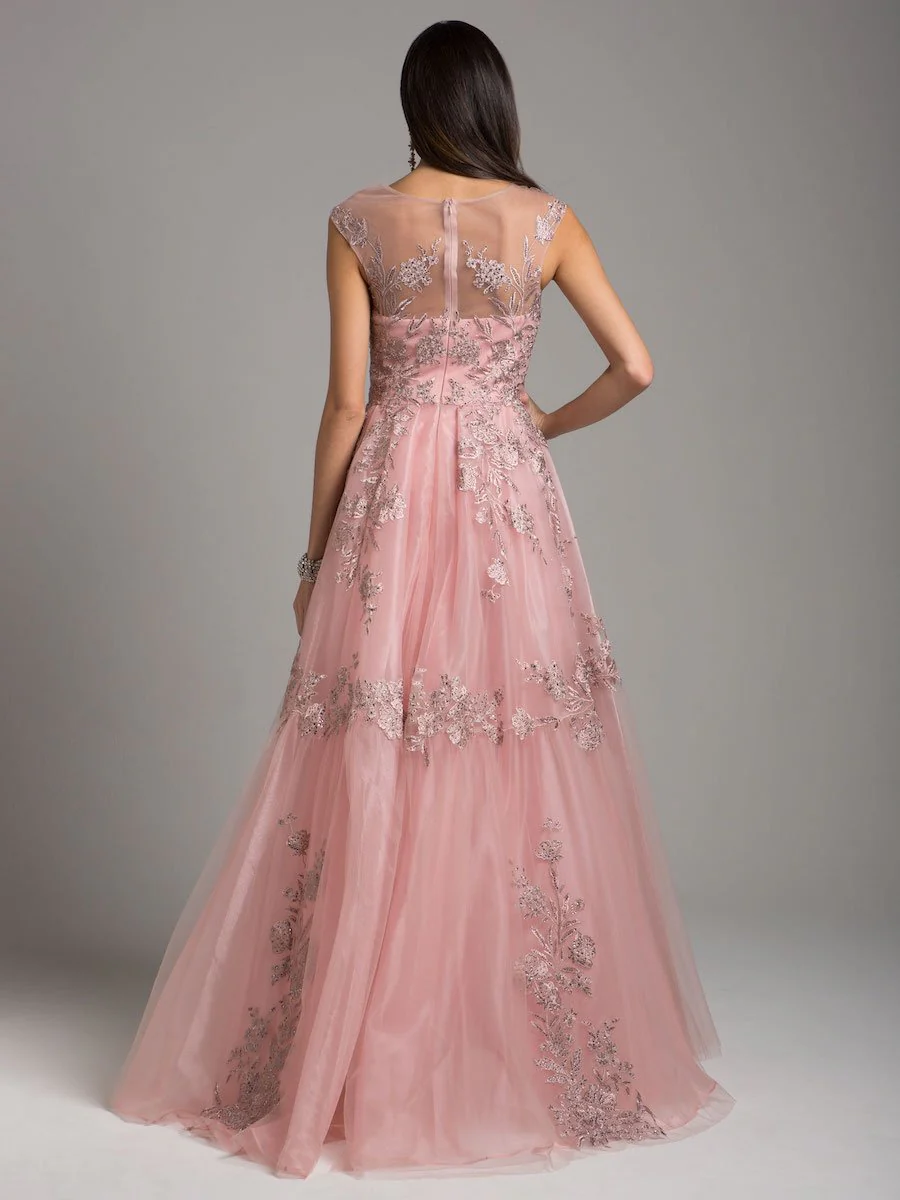 Lara 29946 - Organza Ballgown With Overskirt - Image 2