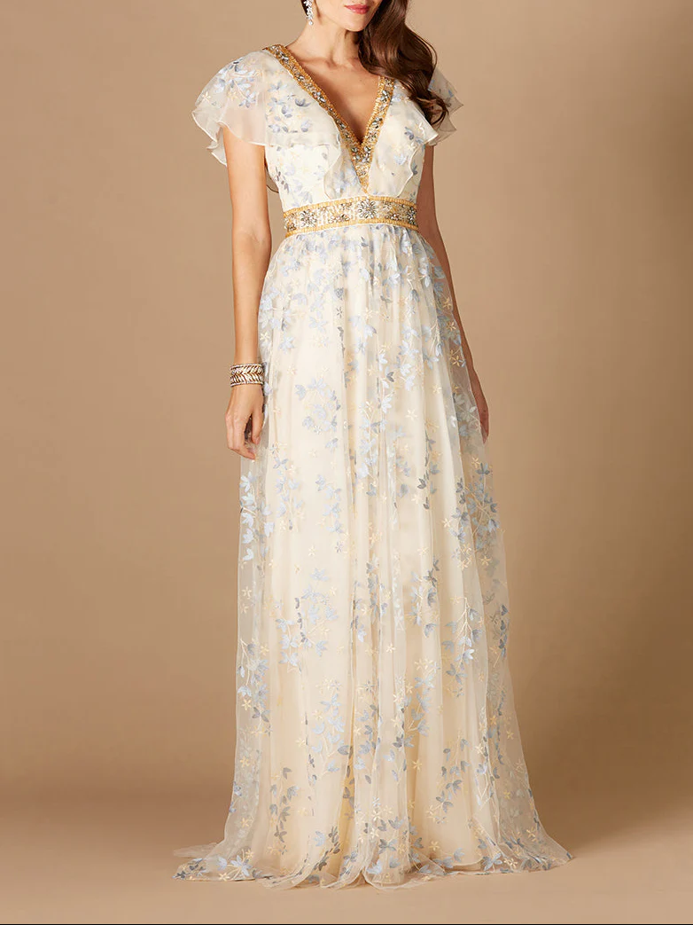 Lara 29966 - Lace, V-Neck Dress - Image 3