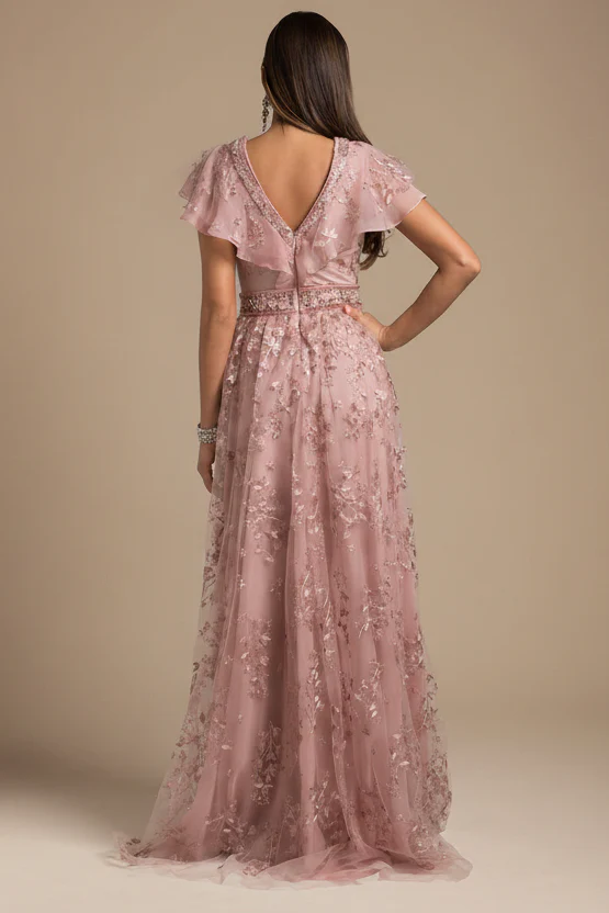 Lara 29966 - Lace, V-Neck Dress - Image 4