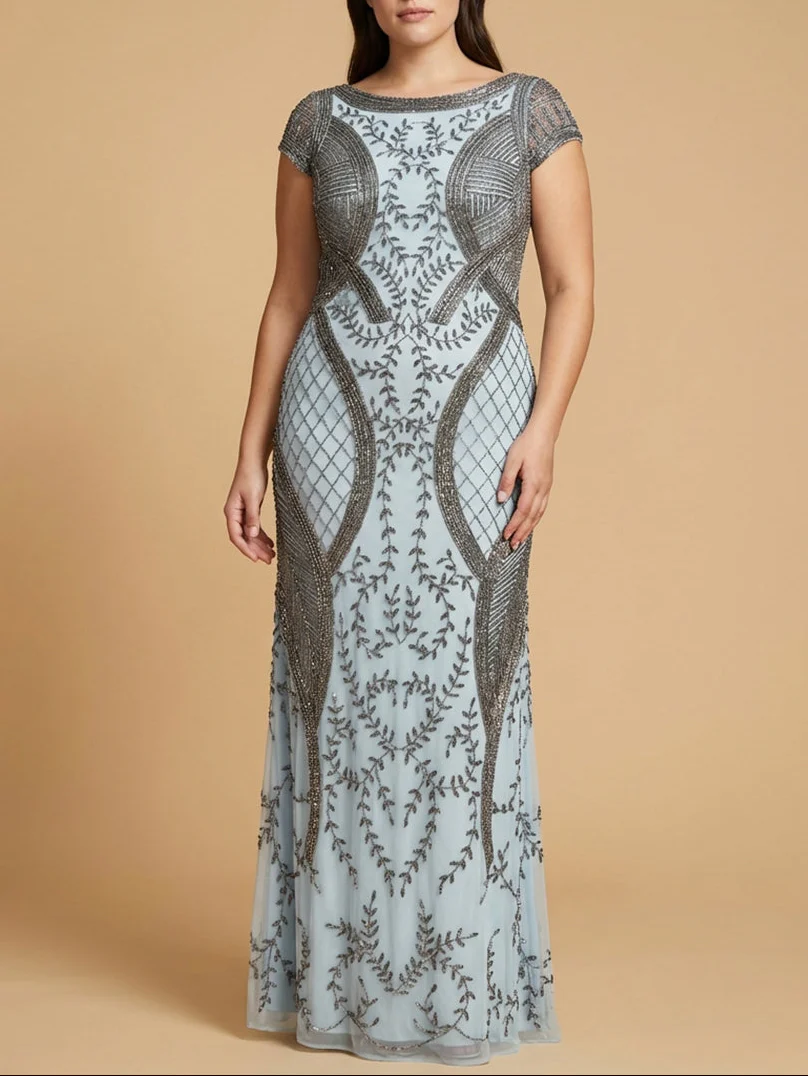 Lara 33609 - Cap Sleeve Modestly Covered Dress - Image 2