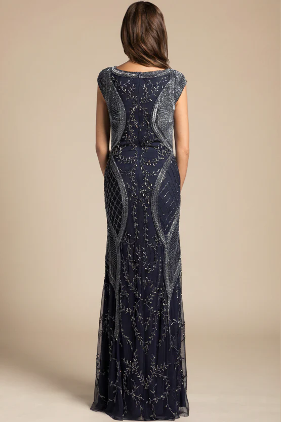 Lara 33609 - Cap Sleeve Modestly Covered Dress - Image 5
