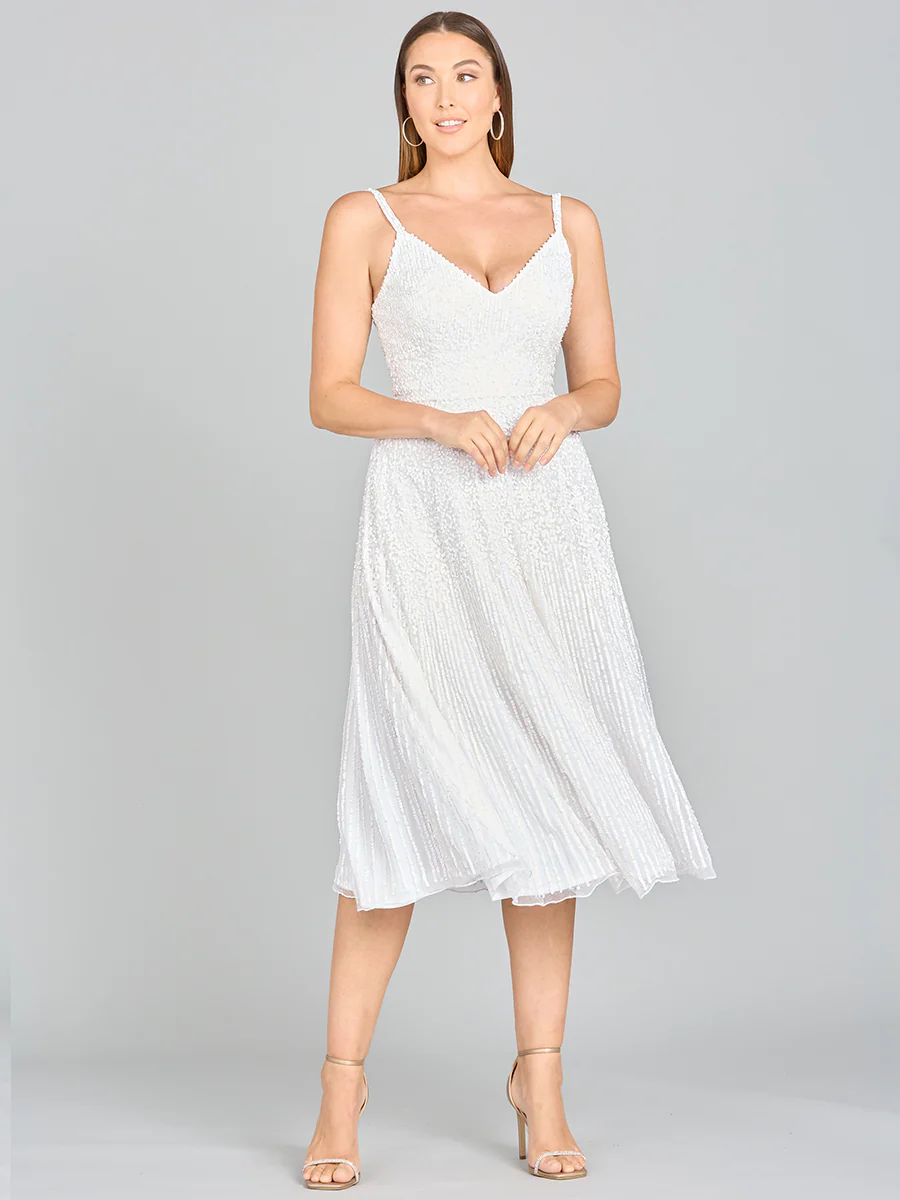 Lara Gemma Beaded Tank Midi Dress - Image 4