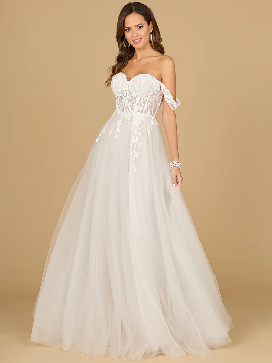 Corset, Off Shoulder Bridal Gown - Image 4