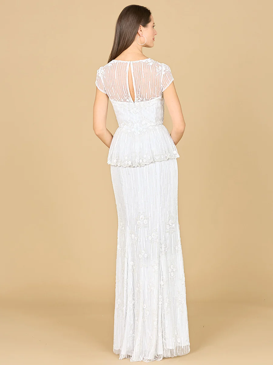 Peplum Beaded Bridal Gown | 51179 - Image 2