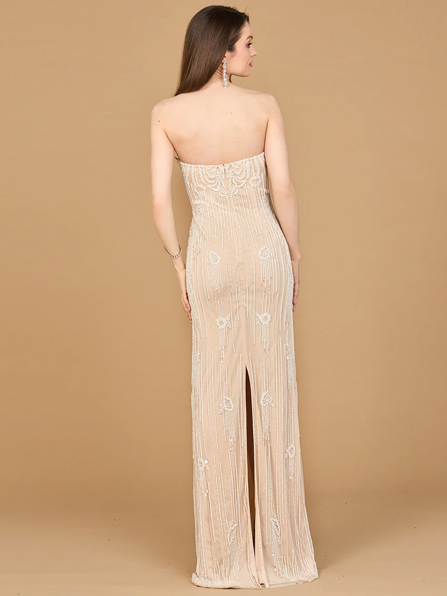 Lara 51212- Strapless Beaded Wedding Gown - Image 2