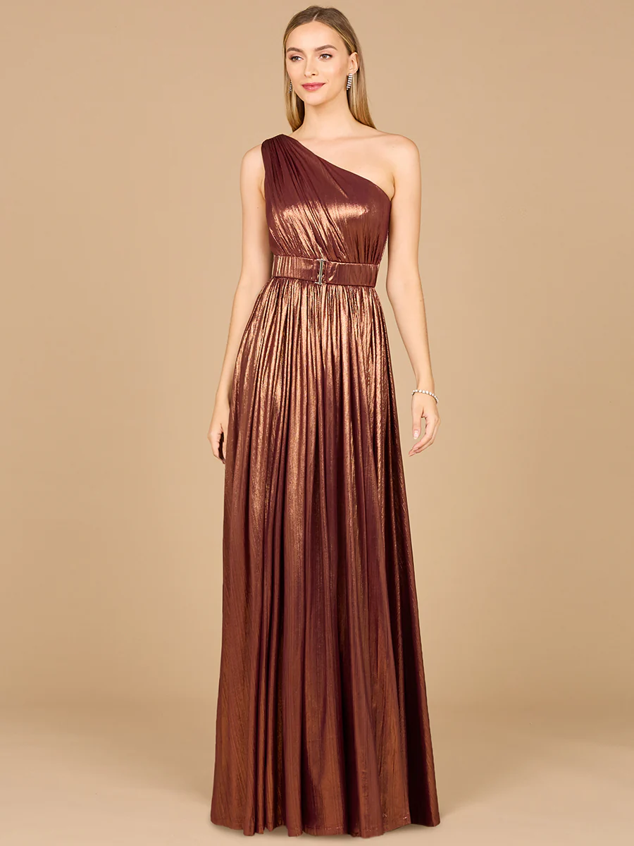 One Shoulder Metallic Dress - OUTLET - Image 2