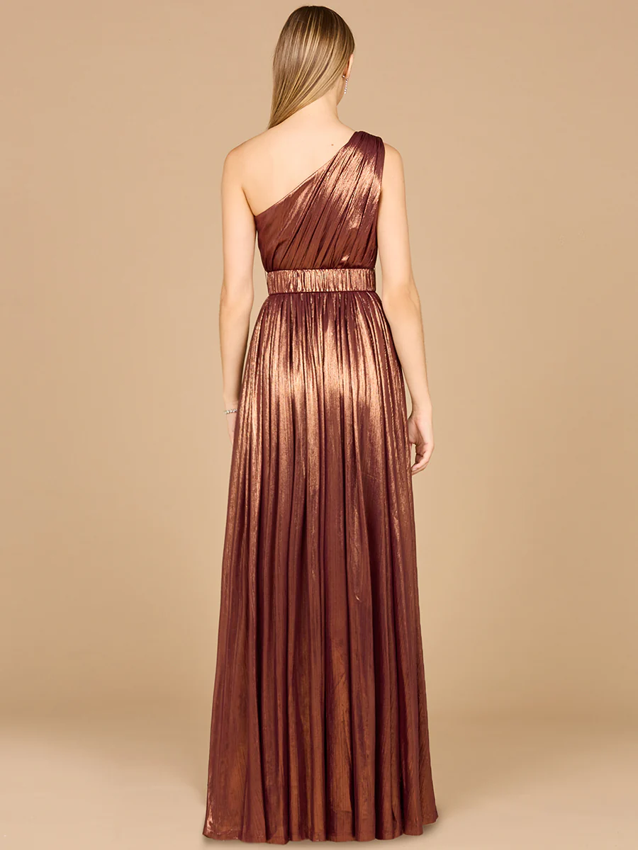 One Shoulder Metallic Dress - OUTLET - Image 3