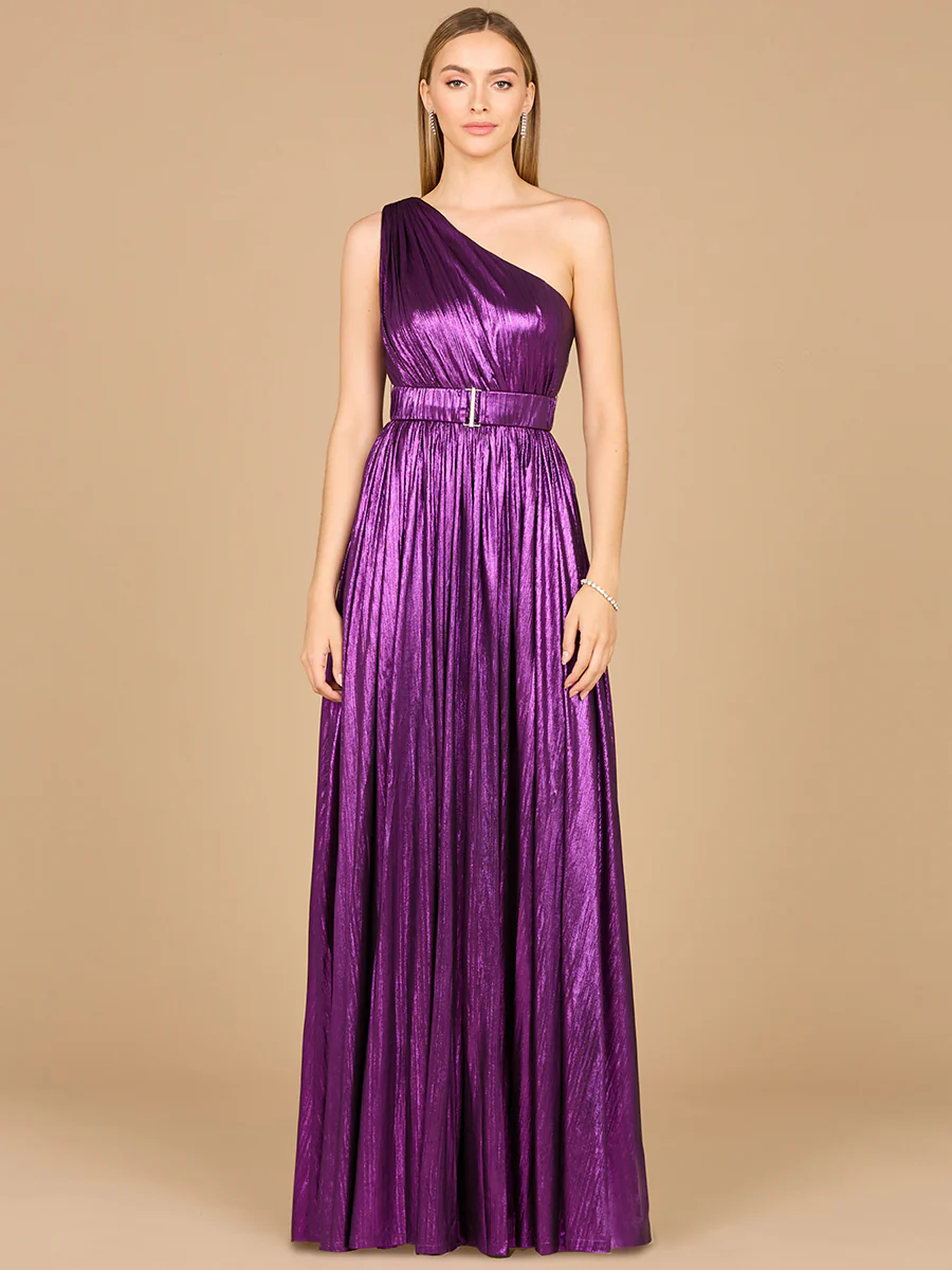 One Shoulder Metallic Dress - OUTLET - Image 4