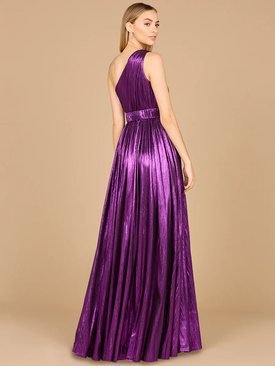 One Shoulder Metallic Dress - OUTLET - Image 5