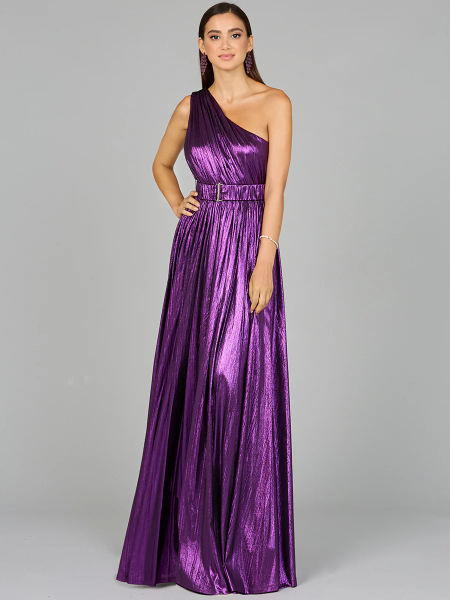One Shoulder Metallic Dress - OUTLET - Image 6