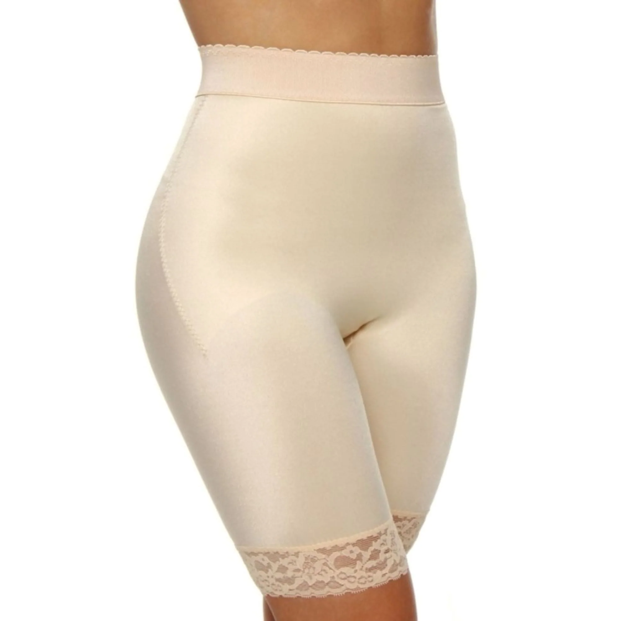 High Waist Light Shaping Bike Short | Satin 4-Way Stretch with Built-In Panty - Style 518 - Image 20