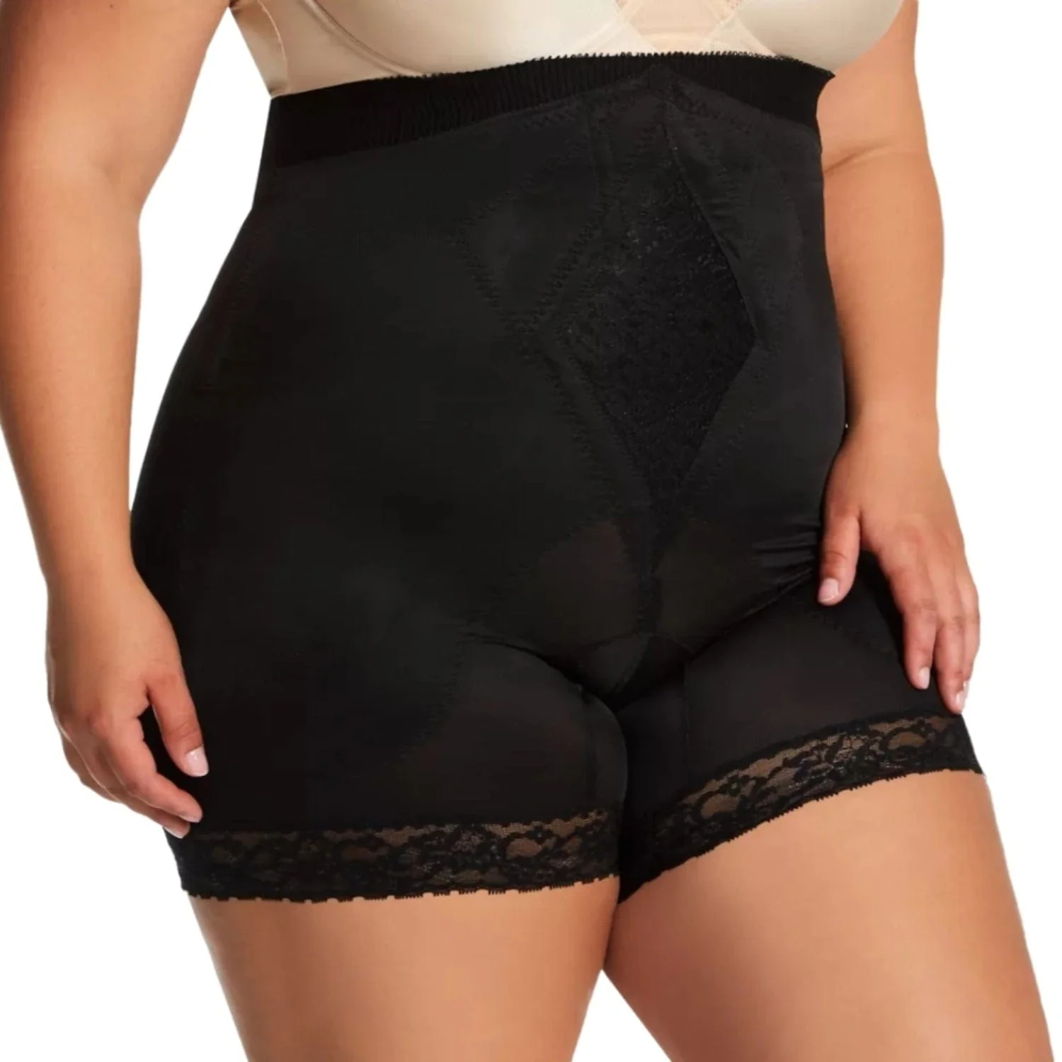 Style 6206 | High Waist Medium Control Thigh Slimmer | Memory Compression Fabric - Image 19