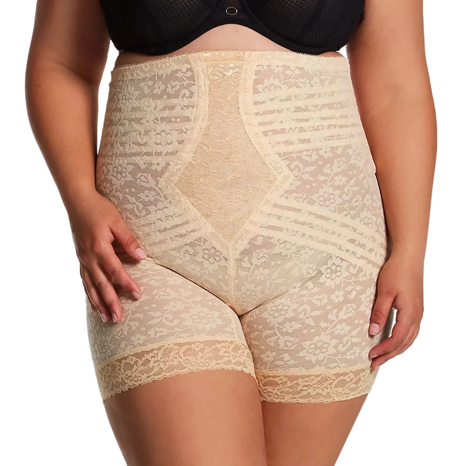 Style 6207 | No Roll High Waist Lace Thigh Slimmer with Extra Firm Support - Image 14