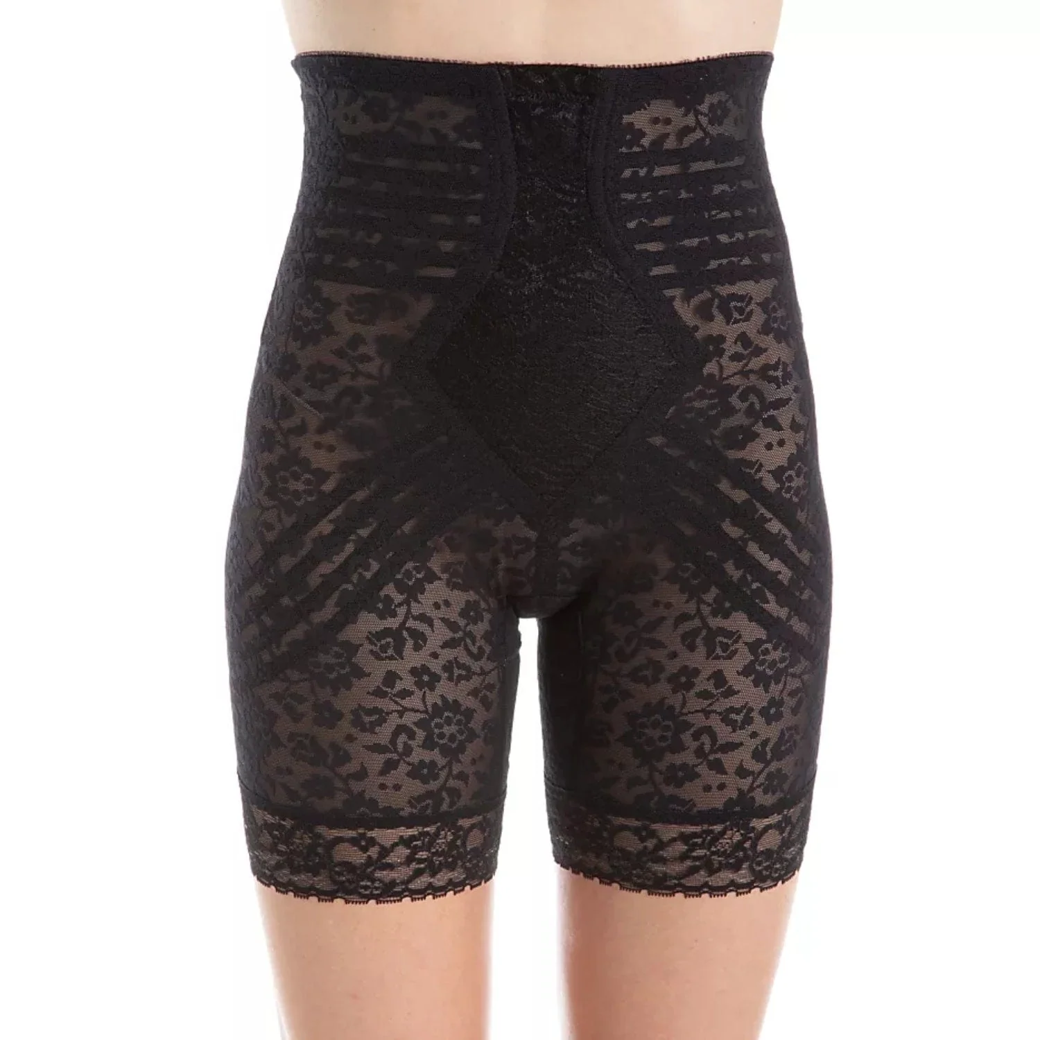 Style 6207 | No Roll High Waist Lace Thigh Slimmer with Extra Firm Support - Image 2