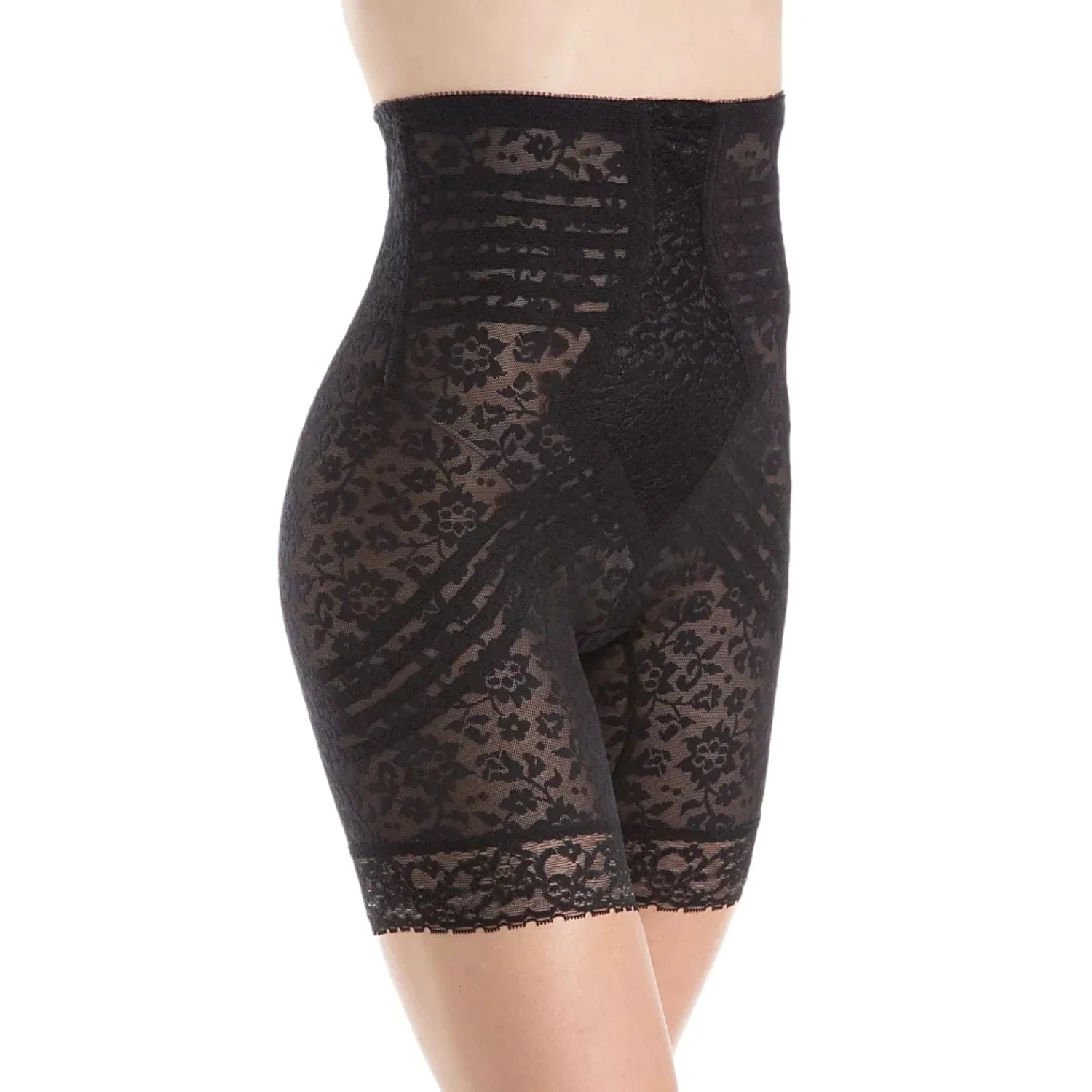 Style 6207 | No Roll High Waist Lace Thigh Slimmer with Extra Firm Support - Image 3