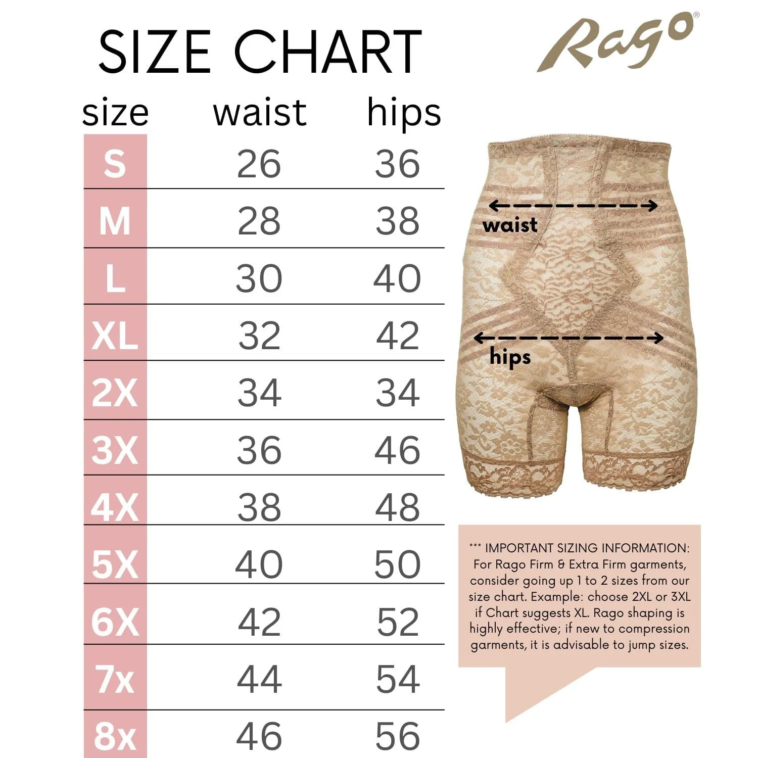 Style 6207 | No Roll High Waist Lace Thigh Slimmer with Extra Firm Support - Image 39