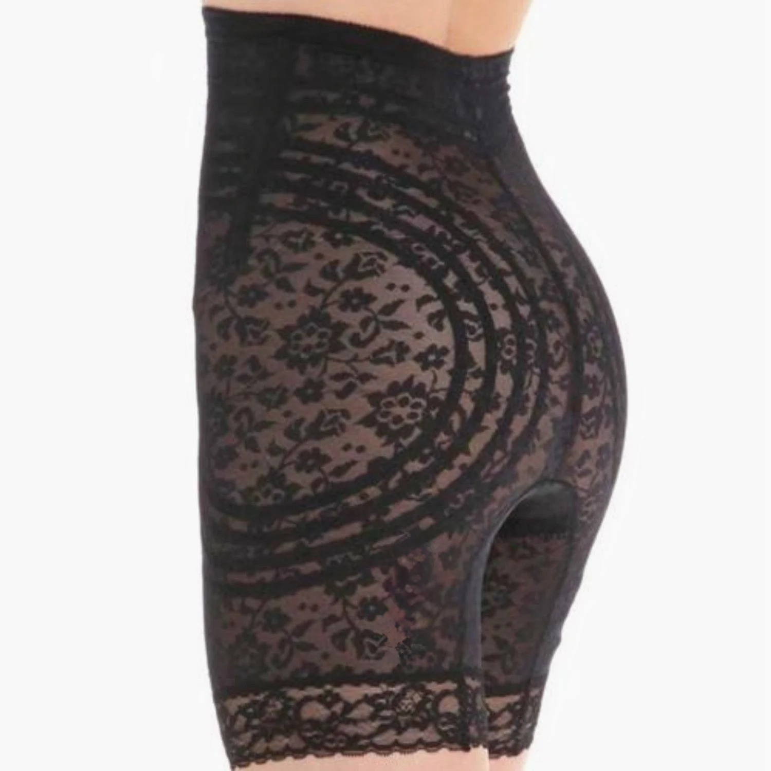Style 6207 | No Roll High Waist Lace Thigh Slimmer with Extra Firm Support - Image 4
