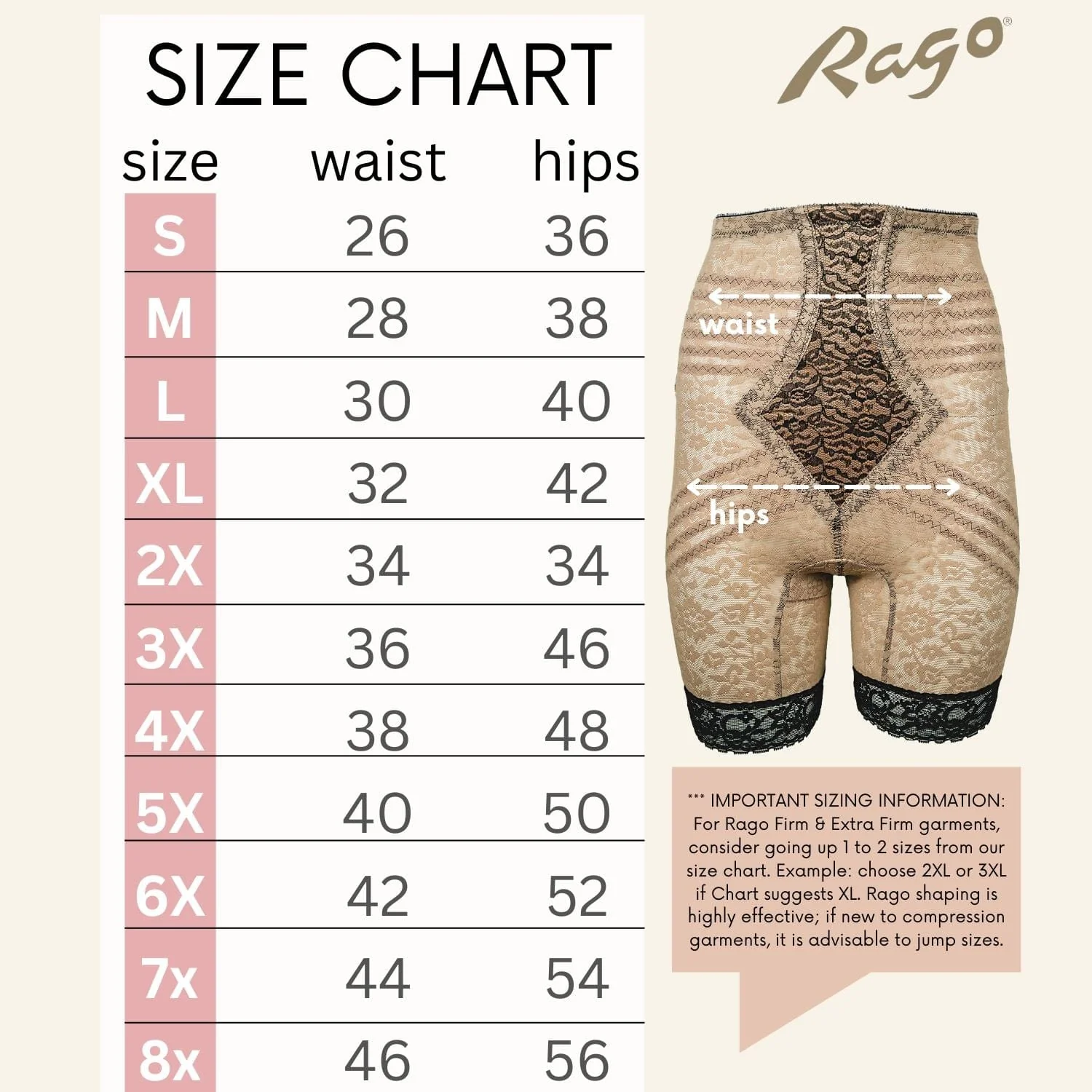 Style 6207 | No Roll High Waist Lace Thigh Slimmer with Extra Firm Support - Image 45