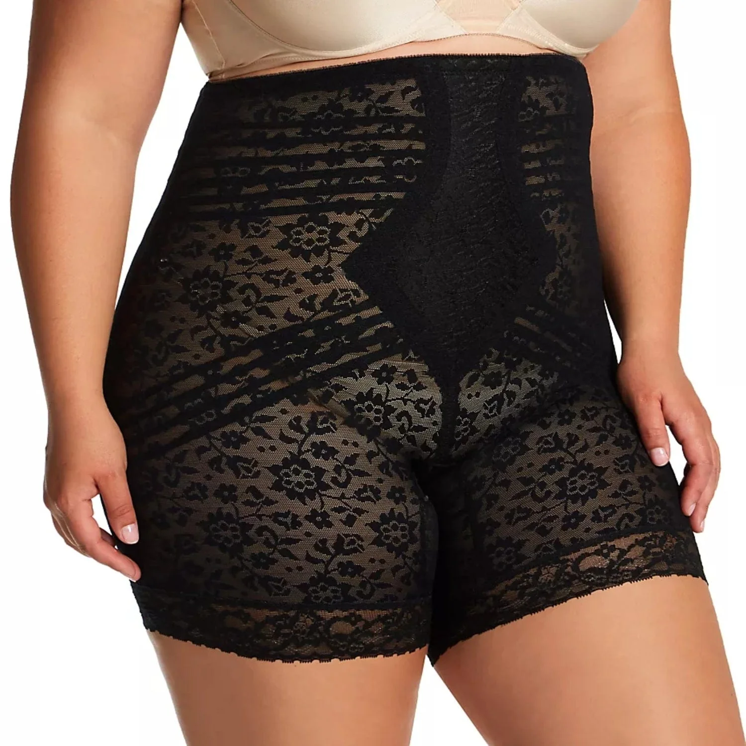 Style 6207 | No Roll High Waist Lace Thigh Slimmer with Extra Firm Support - Image 5