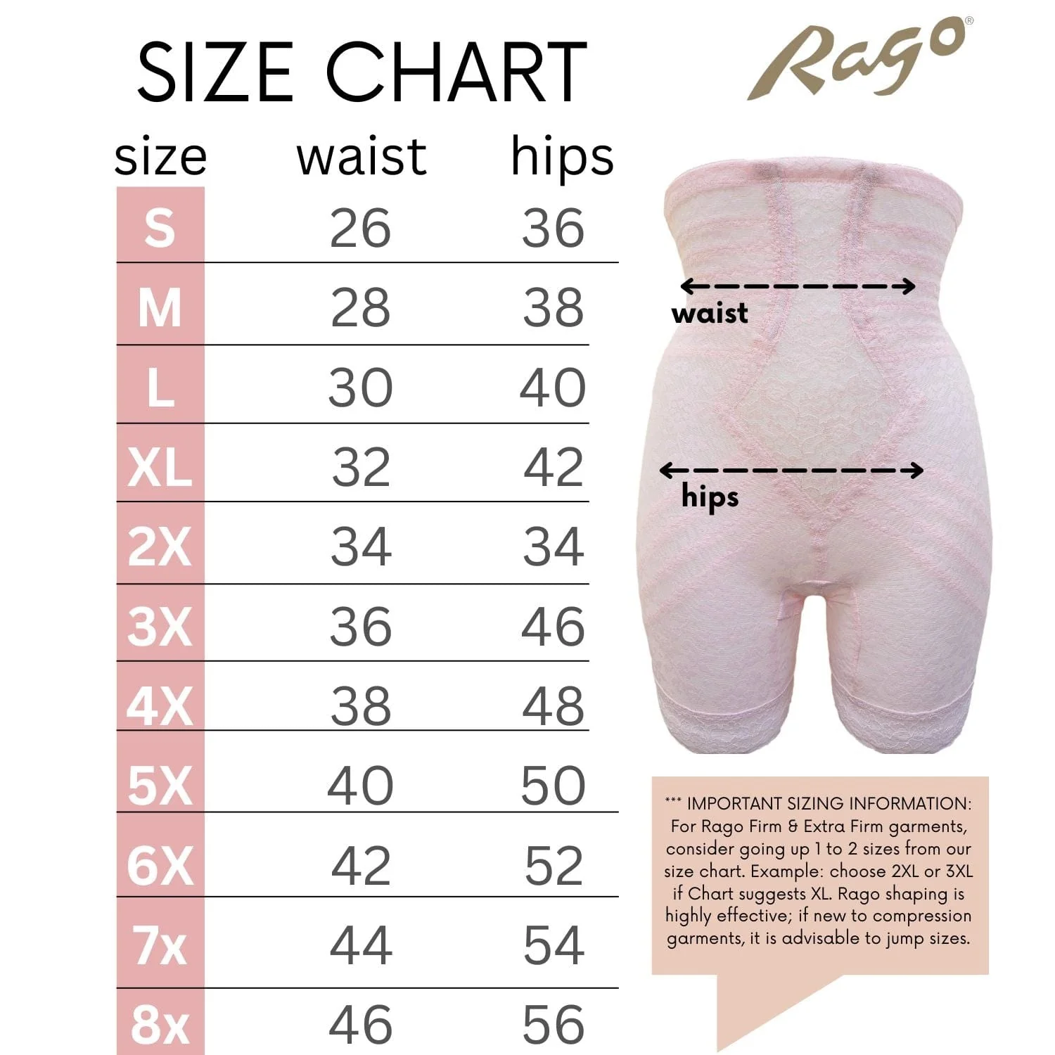 Style 6207 | No Roll High Waist Lace Thigh Slimmer with Extra Firm Support - Image 50