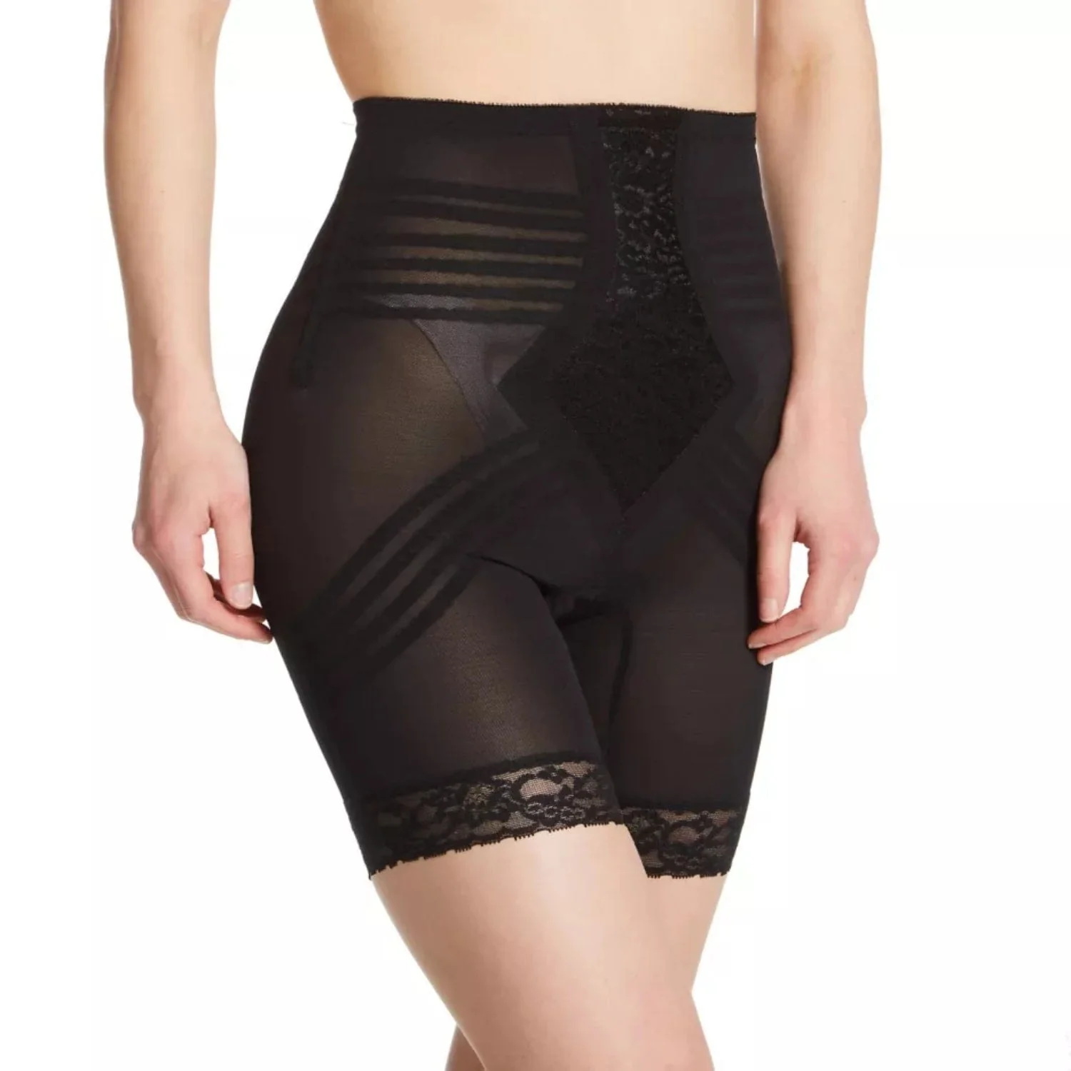 Style 6209 | Breathable High Waist Thigh Slimmer | No Roll Power Mesh Hourglass Shaper |  Firm to Extra Firm Support - Image 2