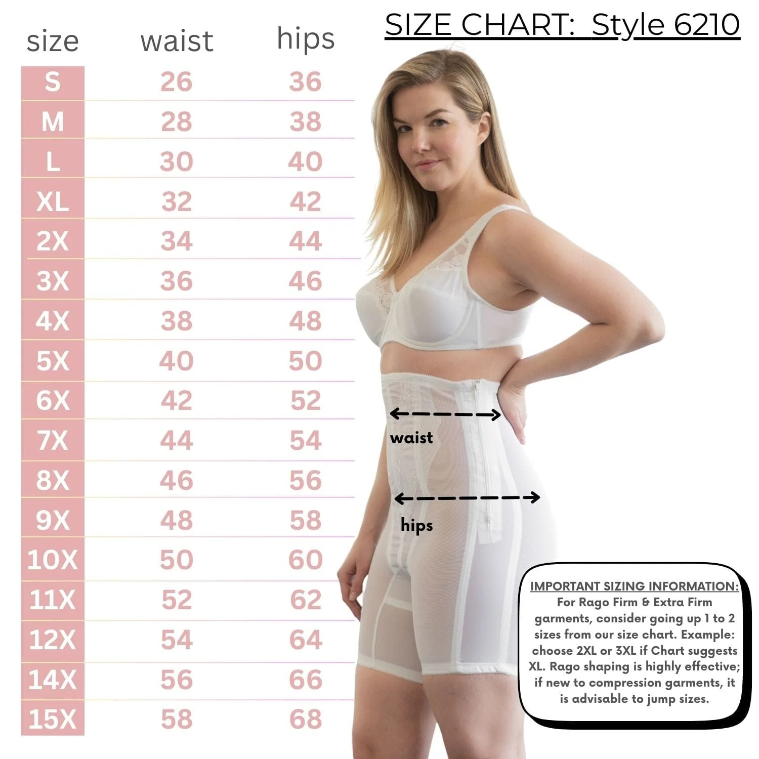 High Waist Long Leg Shaper with Side Zipper |  Extra Firm Control - Style 6210 - Image 14
