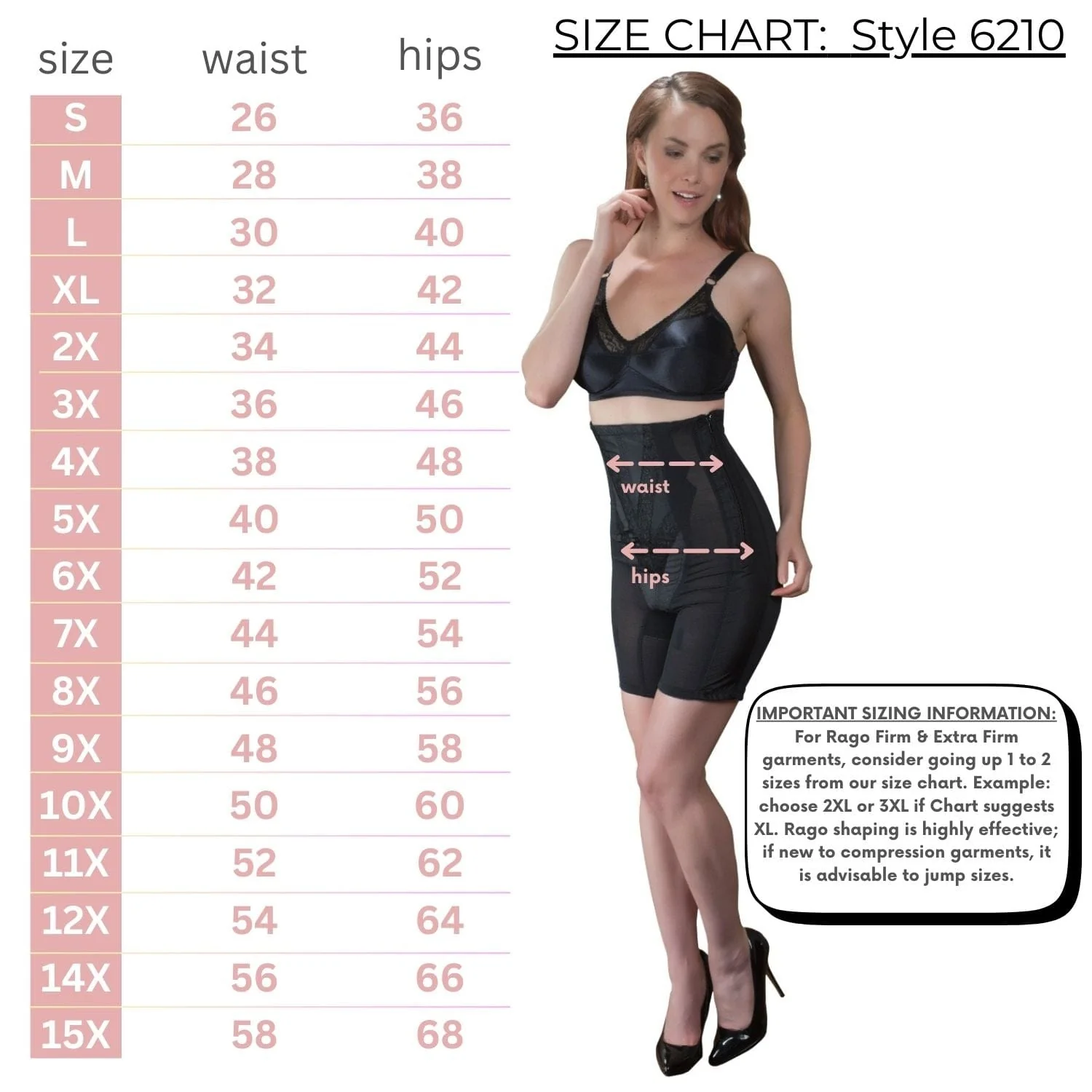 High Waist Long Leg Shaper with Side Zipper |  Extra Firm Control - Style 6210 - Image 5