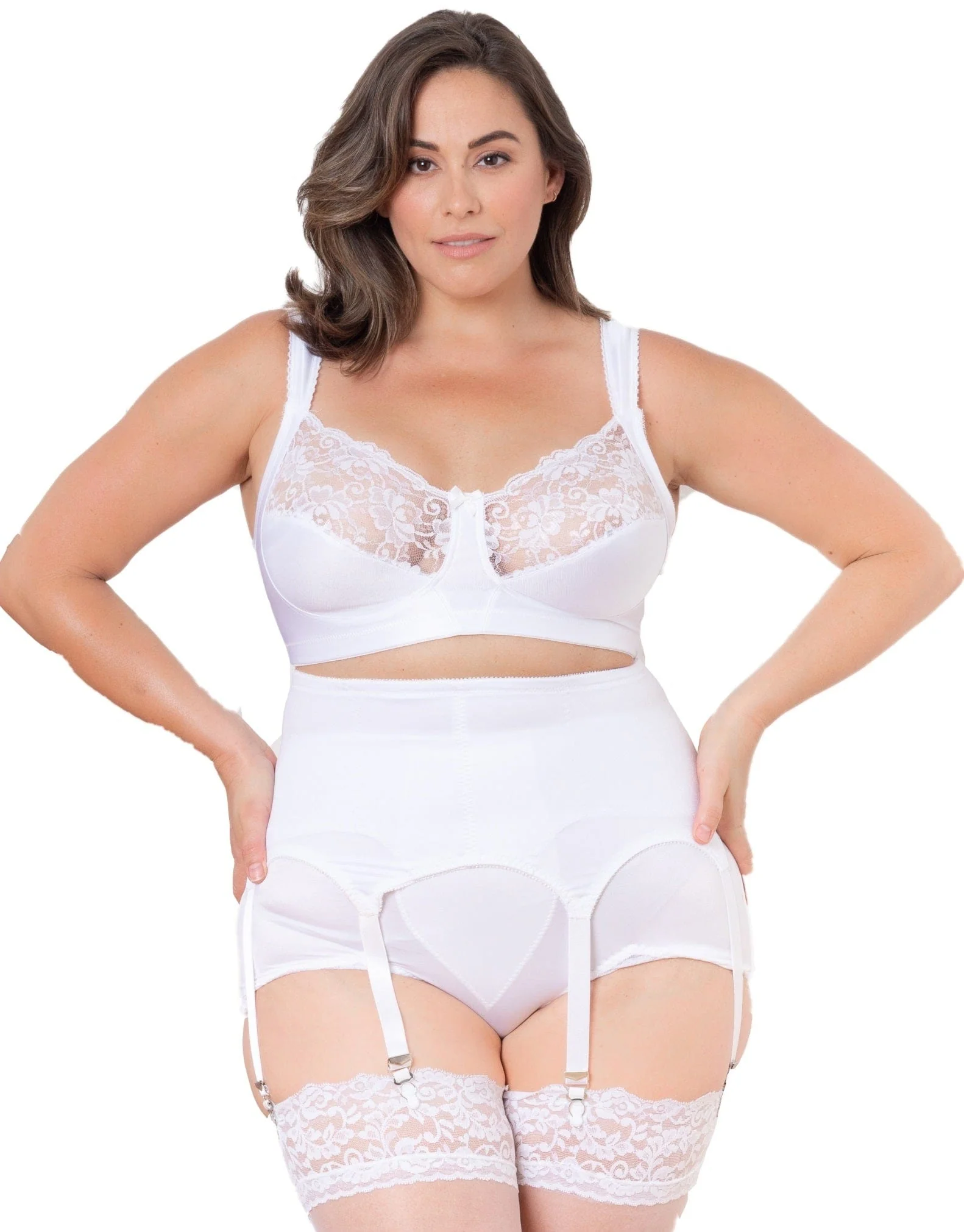 Garter Belt | Six Metal Garters | Moderate Shaping & Tummy Control - Style 72522