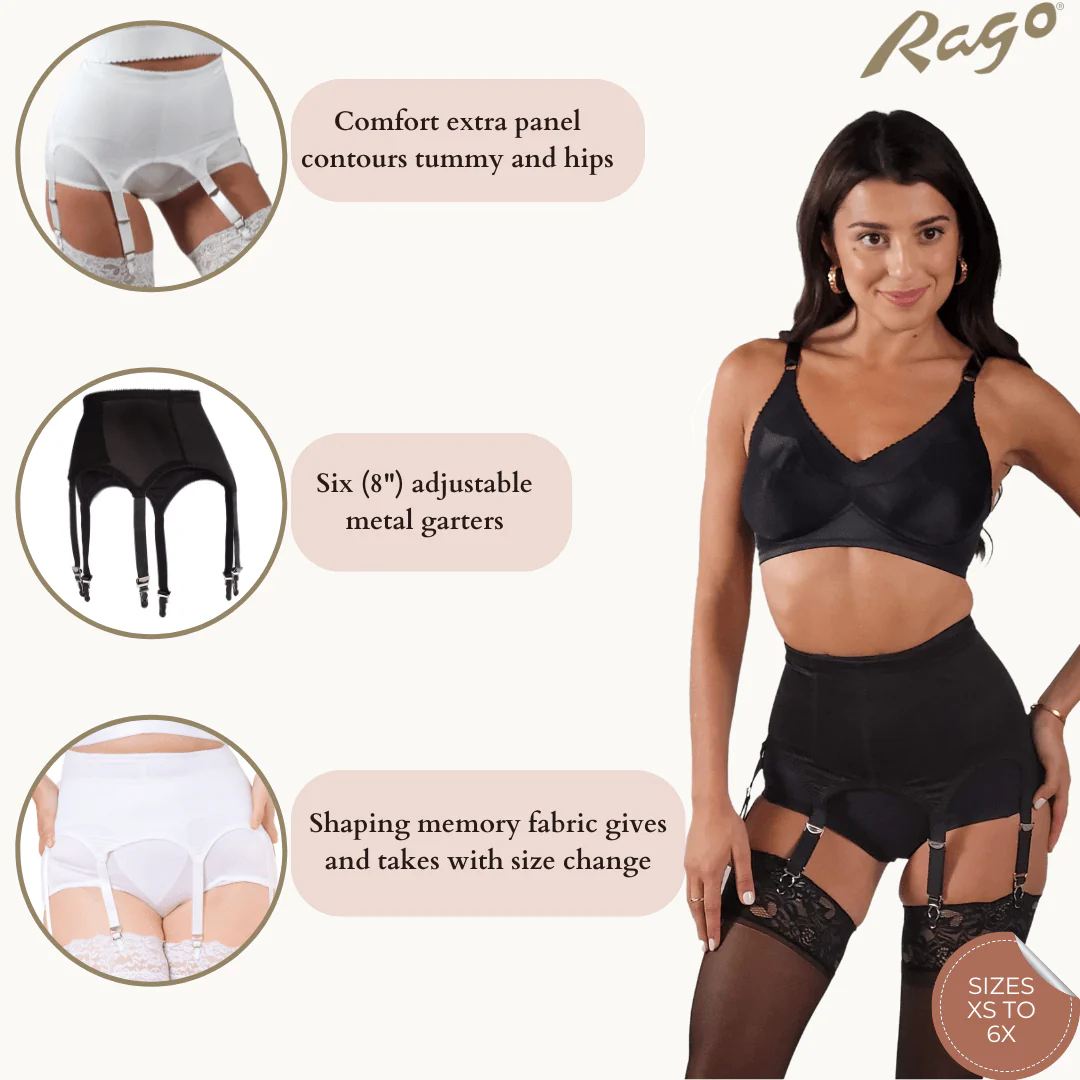 Garter Belt | Six Metal Garters | Moderate Shaping & Tummy Control - Style 72522 - Image 3