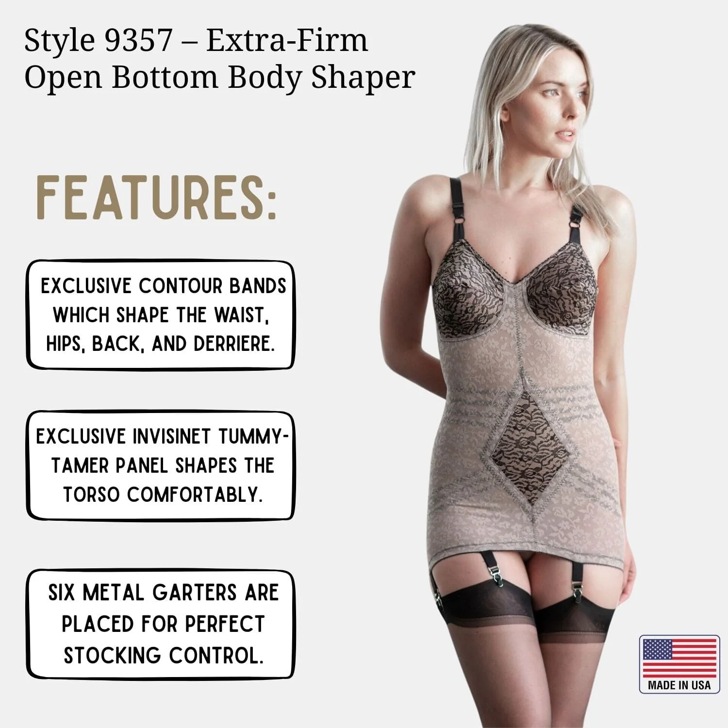 Body Briefer Extra Firm Shaping - Style 9357 - Image 6